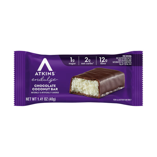 Atkins Barra de Proteína Sabor Chocolate con Coco