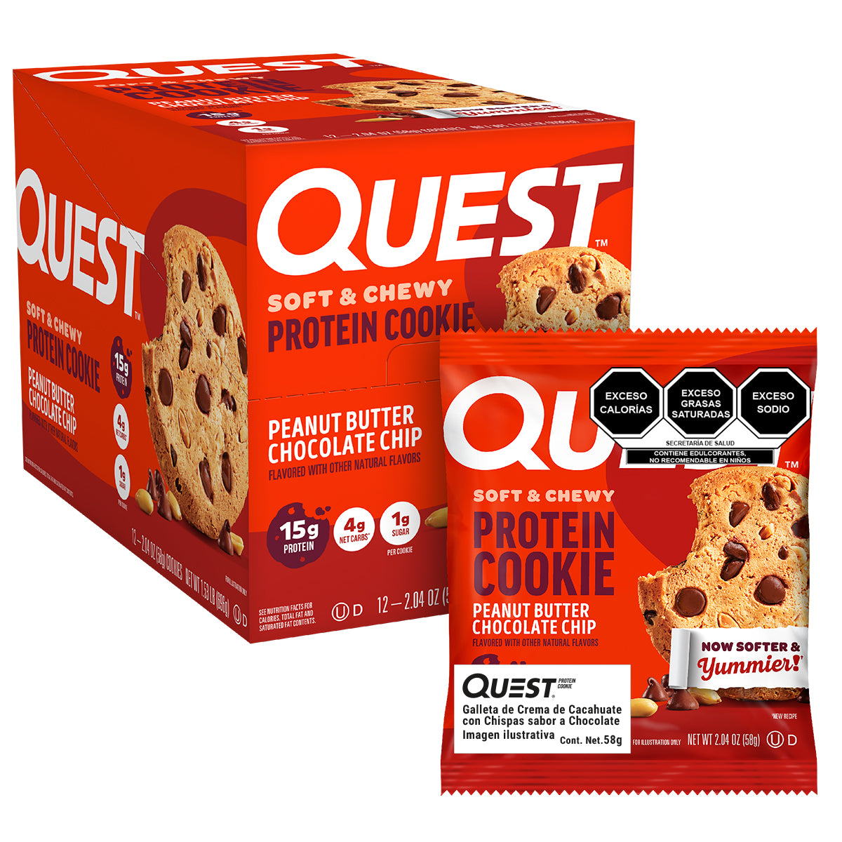 Quest Galleta de Crema de Cacahuate con Chispas de Chocolate