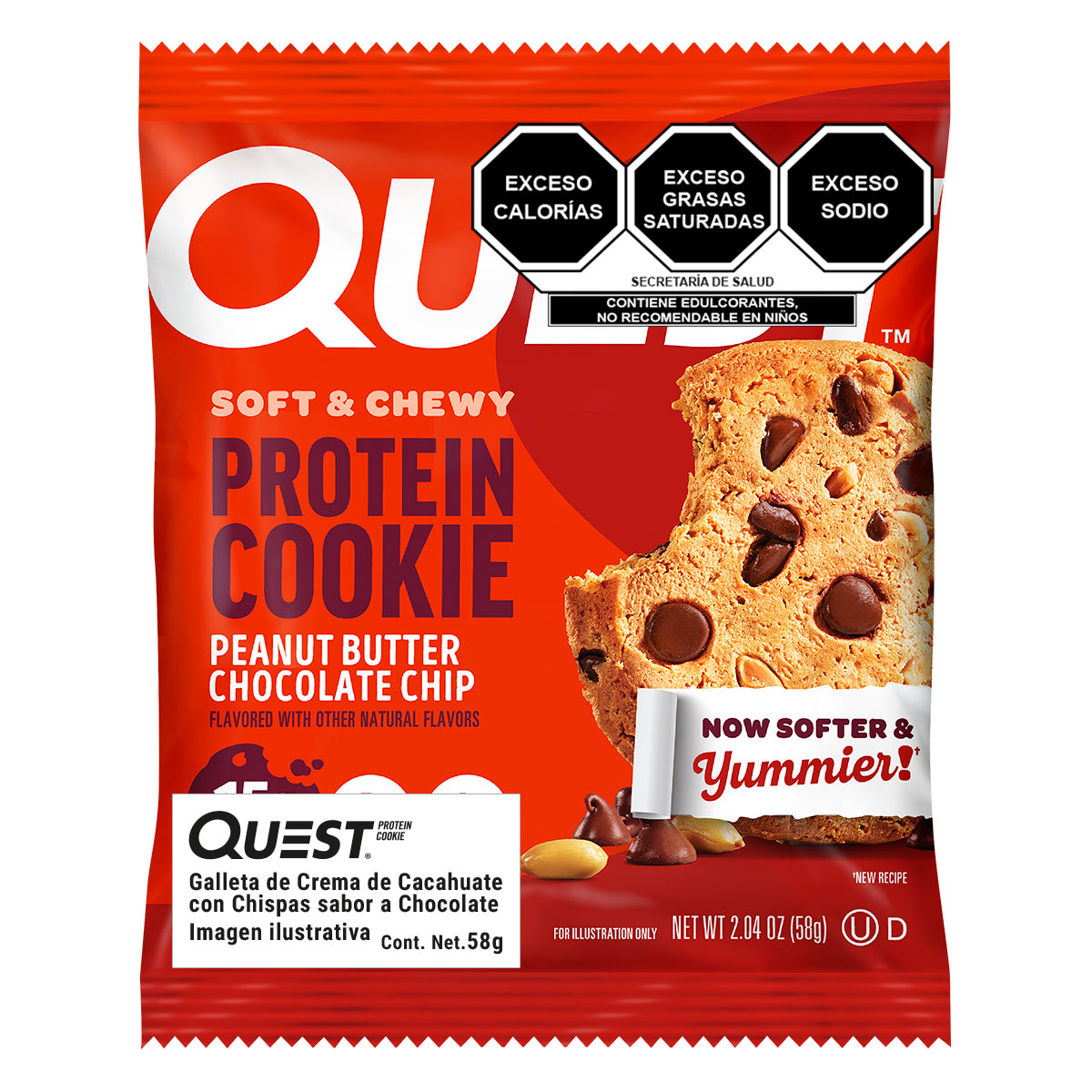 Quest Galleta de Crema de Cacahuate con Chispas de Chocolate