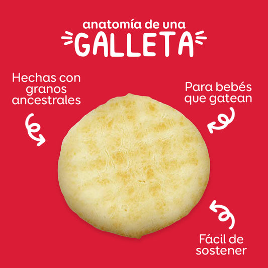 Happy Baby Crackers Orgánicos de Fresa y Betabel con Amaranto