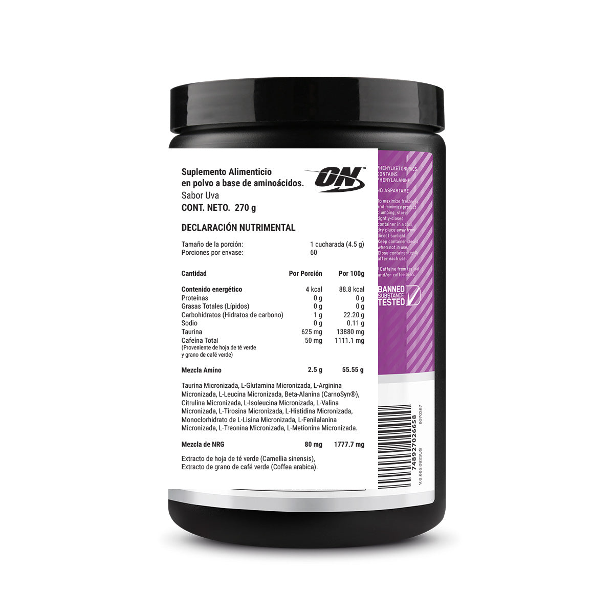 ON Essential Aminos sabor Uva 270g