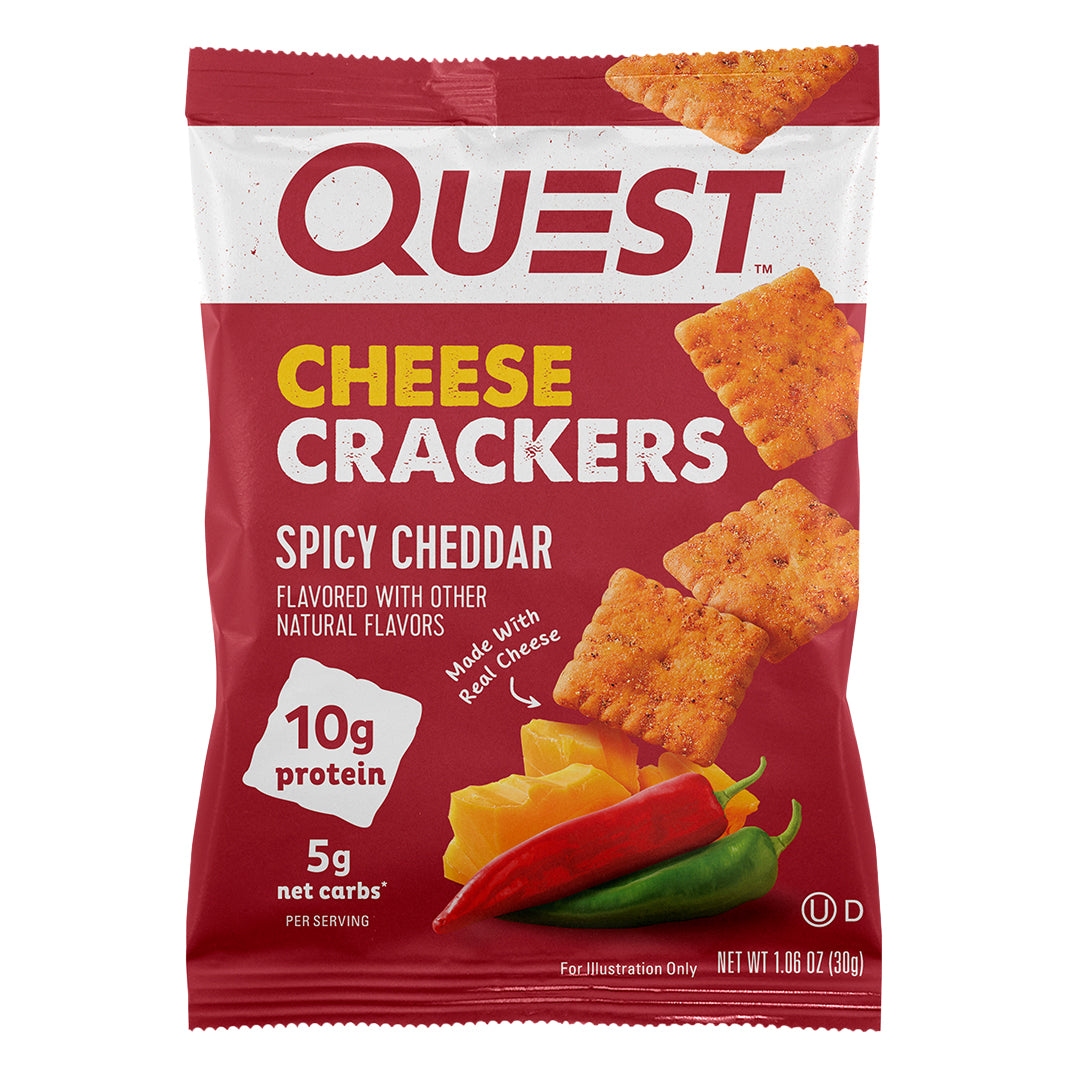 2 Pack Quest Crackers sabor Spicy Cheddar