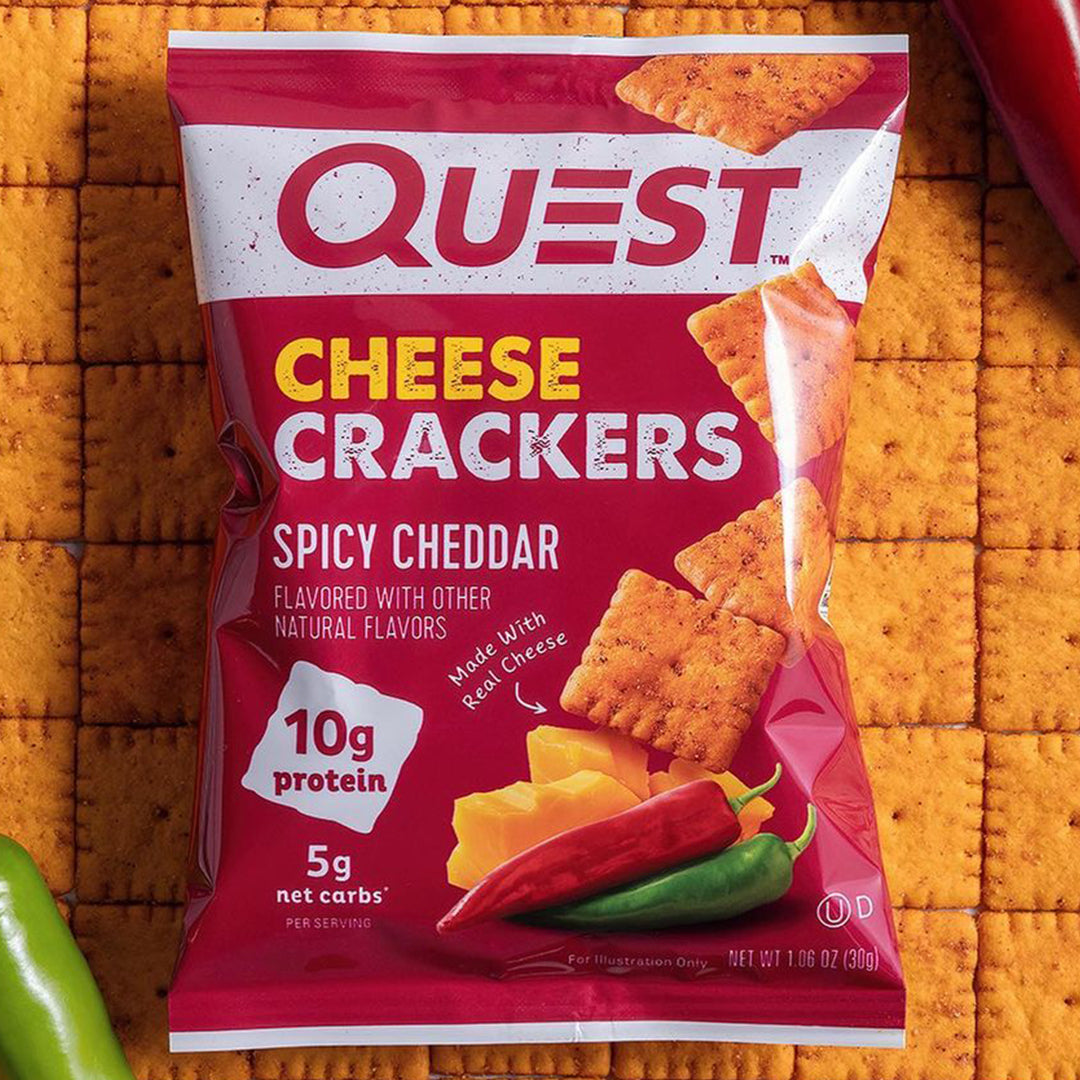 2 Pack Quest Crackers sabor Spicy Cheddar