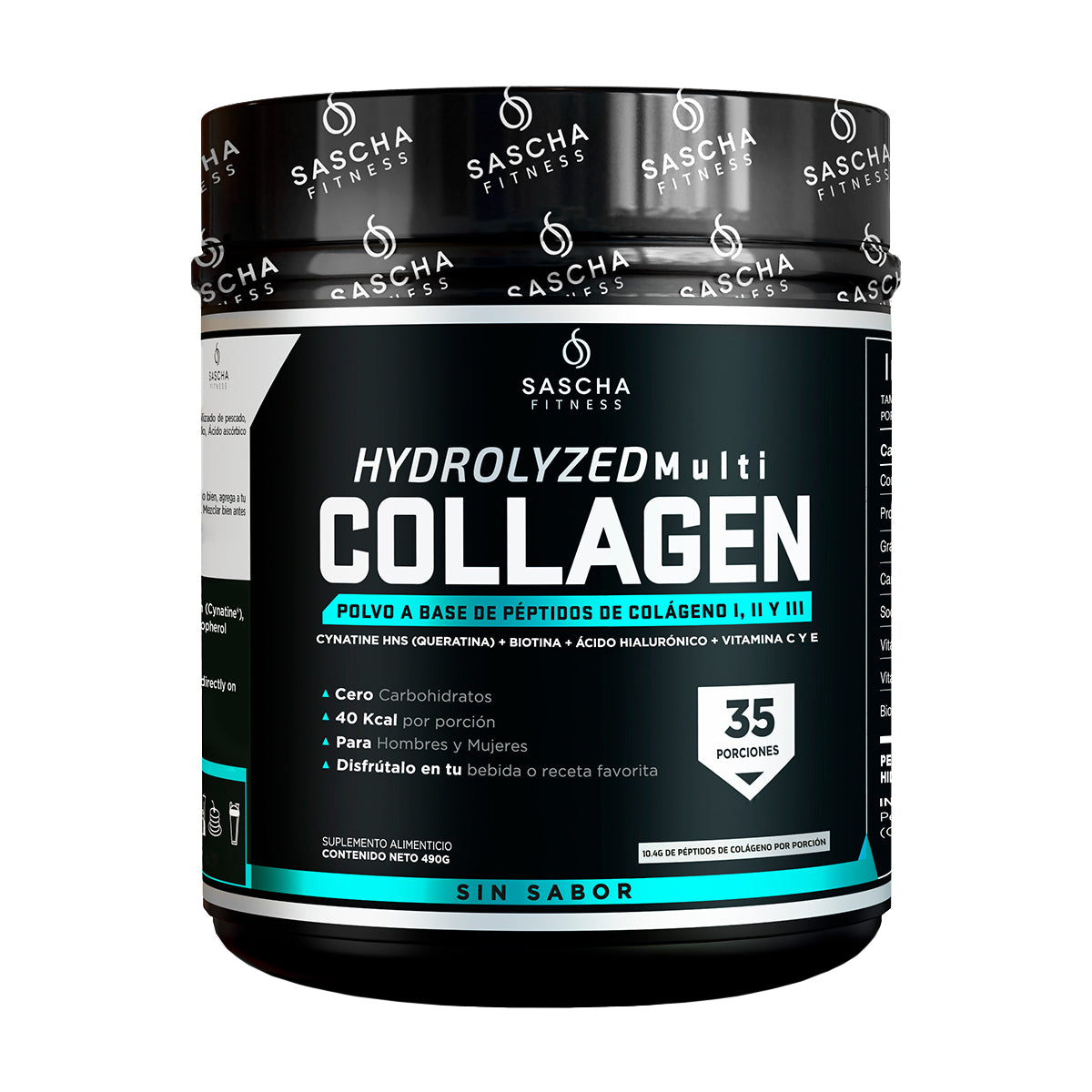 Sascha Fitness Colágeno sabor Limonada de Fresa