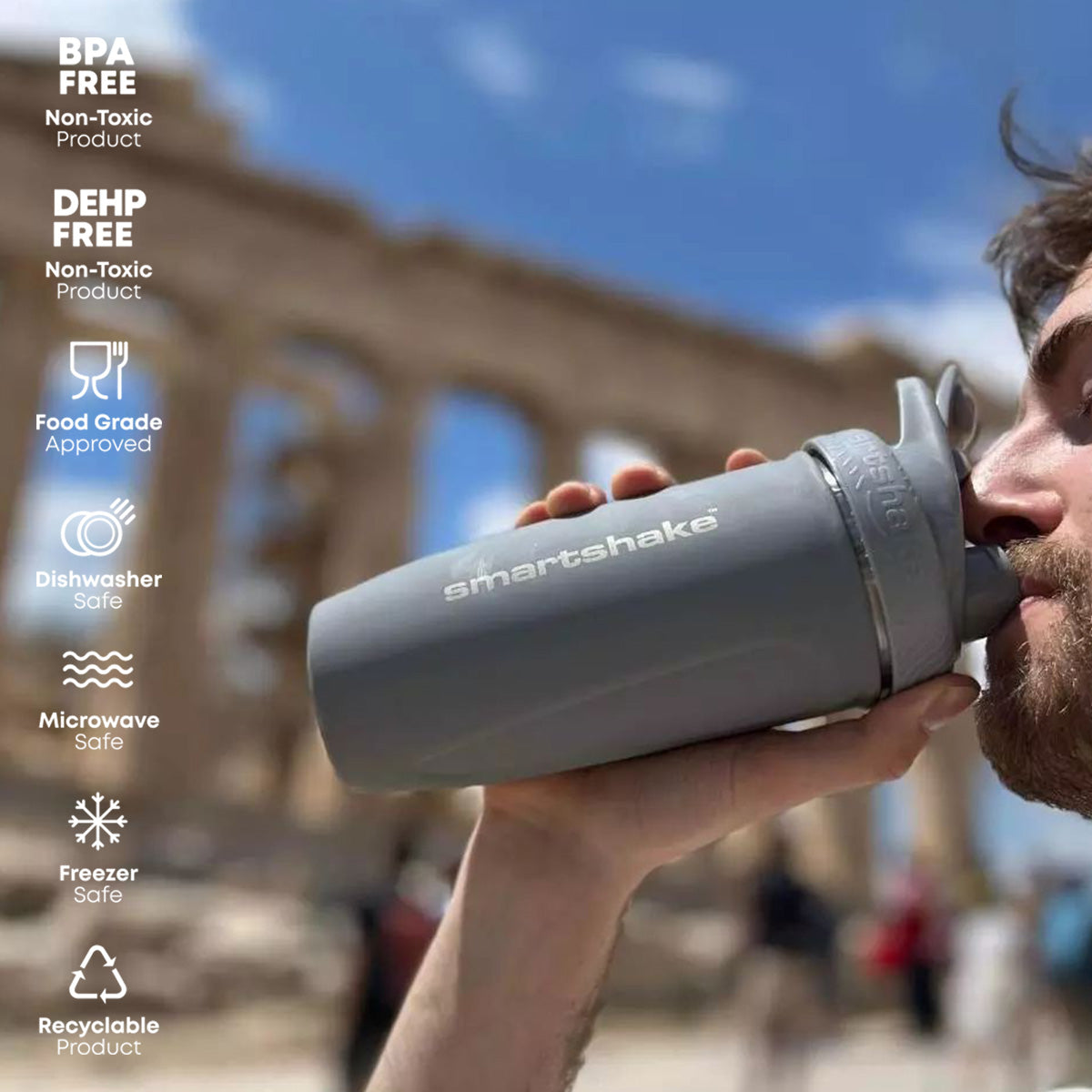 SmartShake REFORCE Acero Inoxidable 900ml