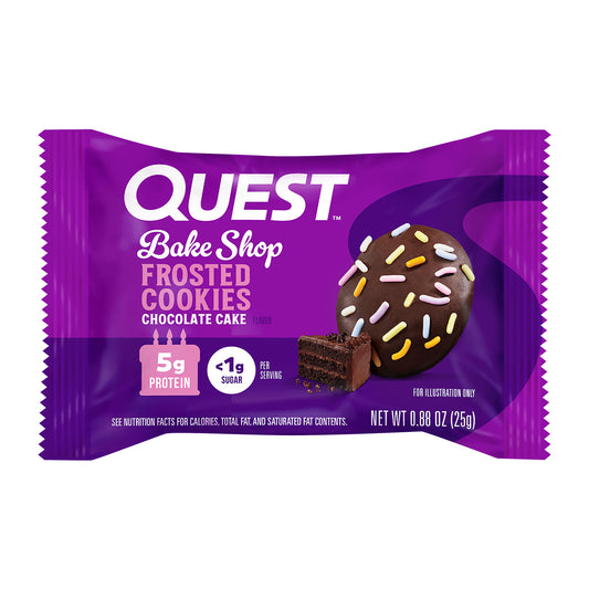 2 Pack Quest Galleta Cubierta sabor Pastel de Chocolate