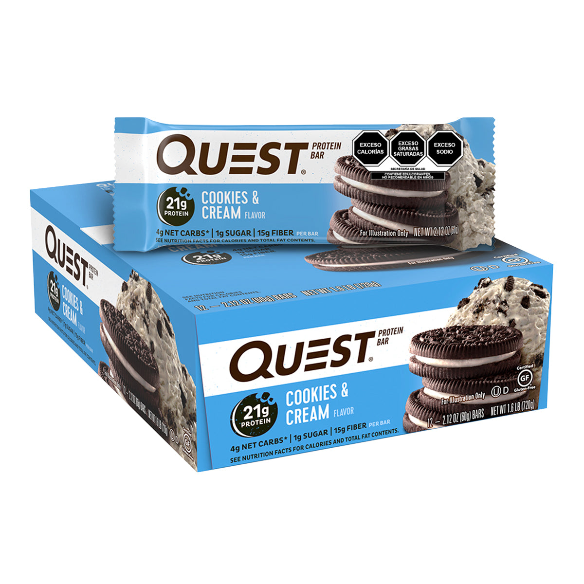 Quest Barra sabor a Galletas con Crema