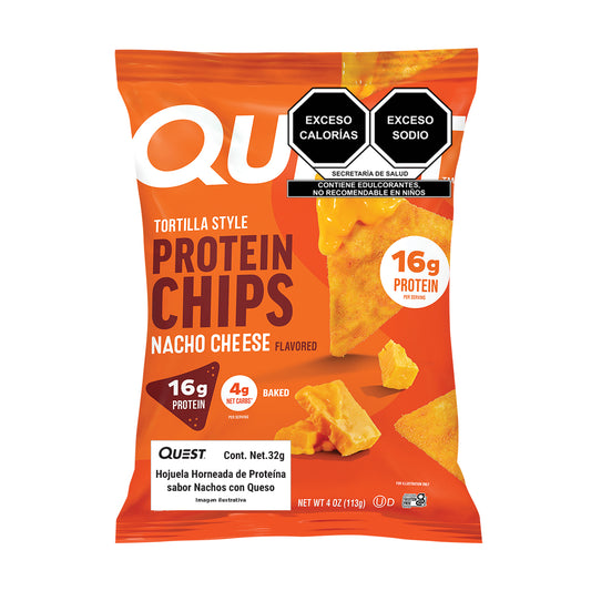 Quest Chips horneadas de proteína sabor Nachos con Queso