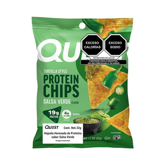 Quest Chips horneadas de proteína sabor Salsa Verde
