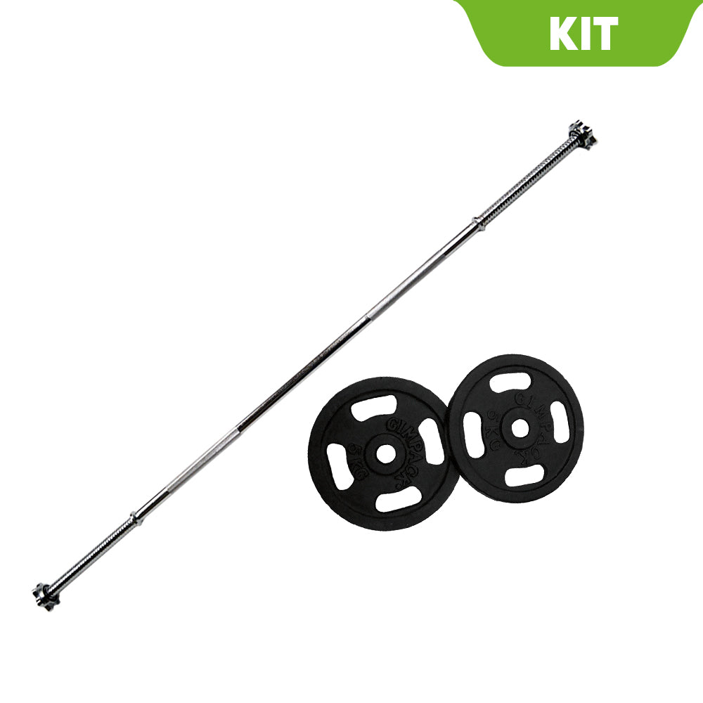 Kit Barra + Discos de Peso