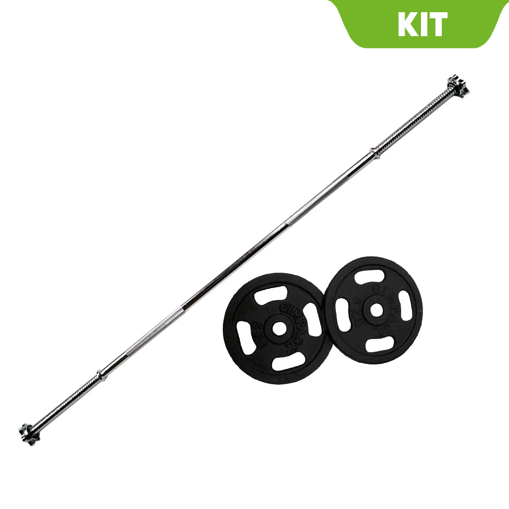 Kit Barra + Discos de Peso