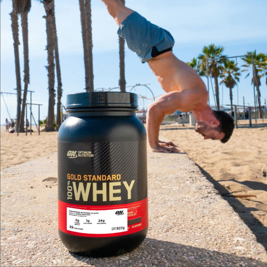 ON Gold Standard 100% Whey Sabor Doble Chocolate 2LB