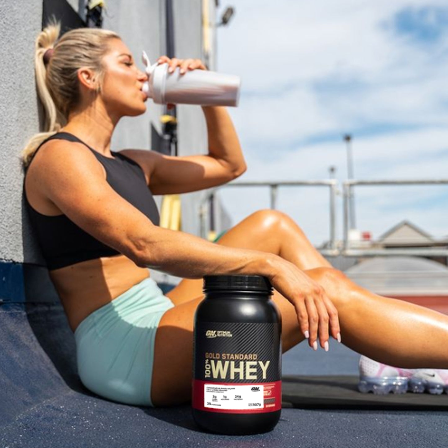 ON Gold Standard 100% Whey Sabor Doble Chocolate 2LB