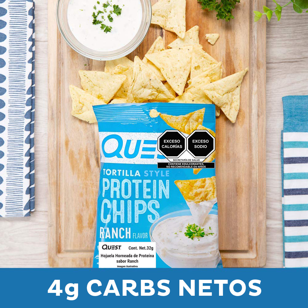 Quest Chips horneadas de proteína sabor Ranch