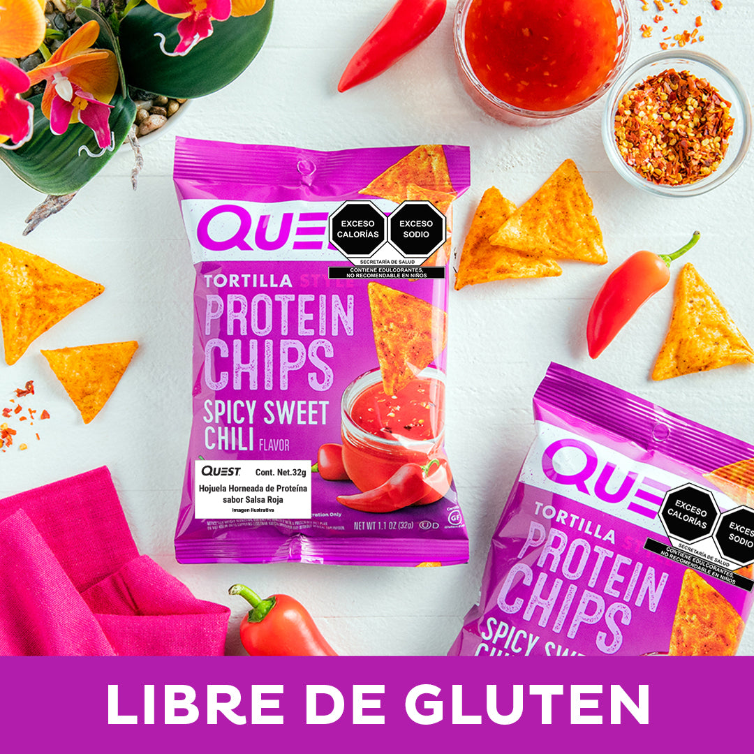 Quest Chips horneadas de proteína sabor Salsa Roja