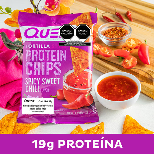 Quest Chips horneadas de proteína sabor Salsa Roja