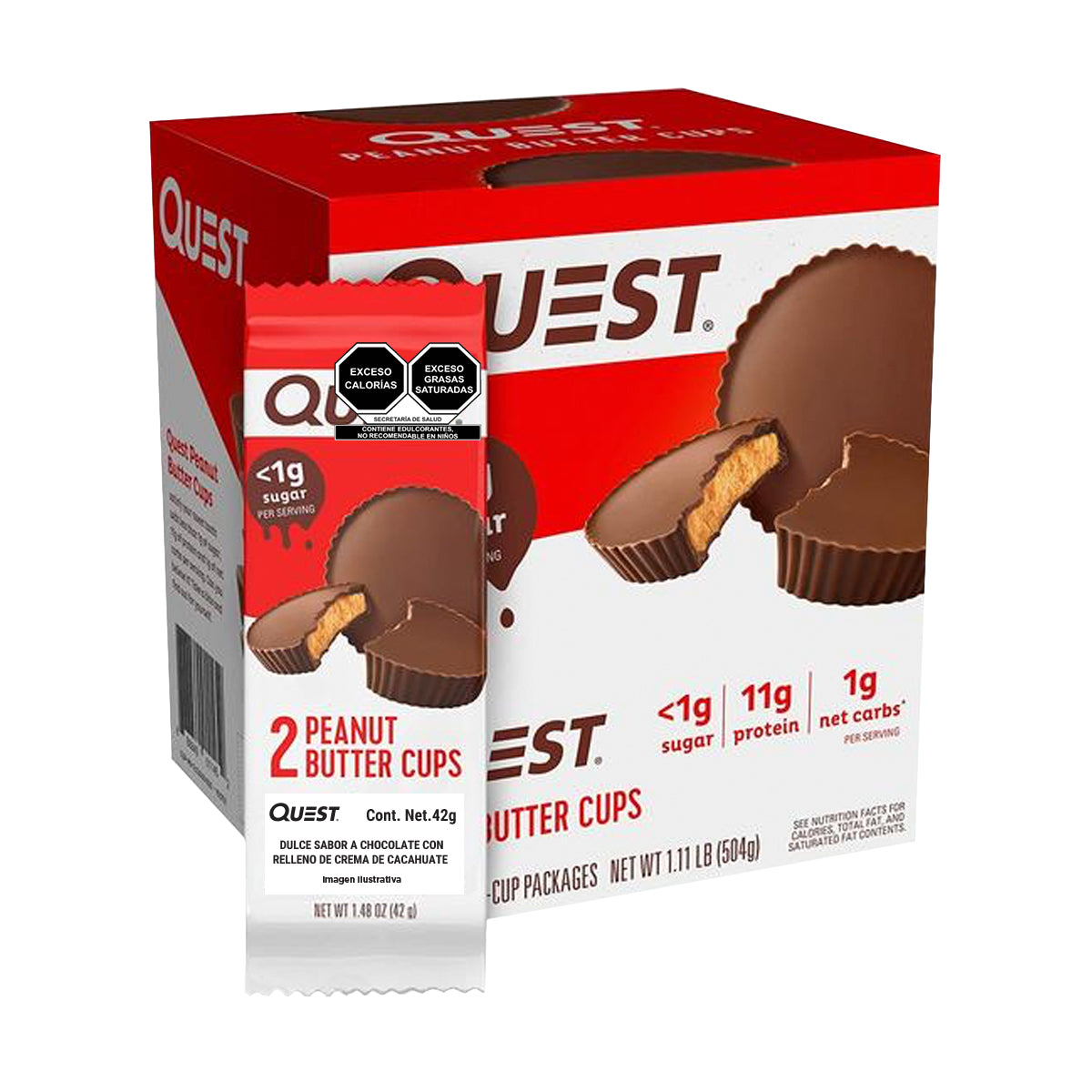 Quest Dulce sabor a Chocolate con Relleno de Crema de Cacahuate