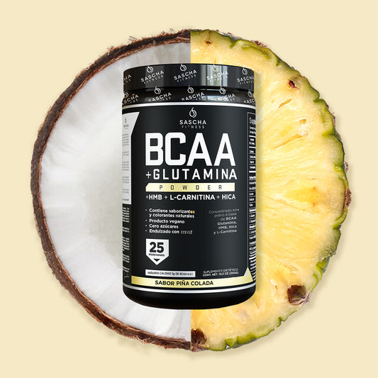 Sascha Fitness Concentrado en polvo a base de BCAA Piña Colada