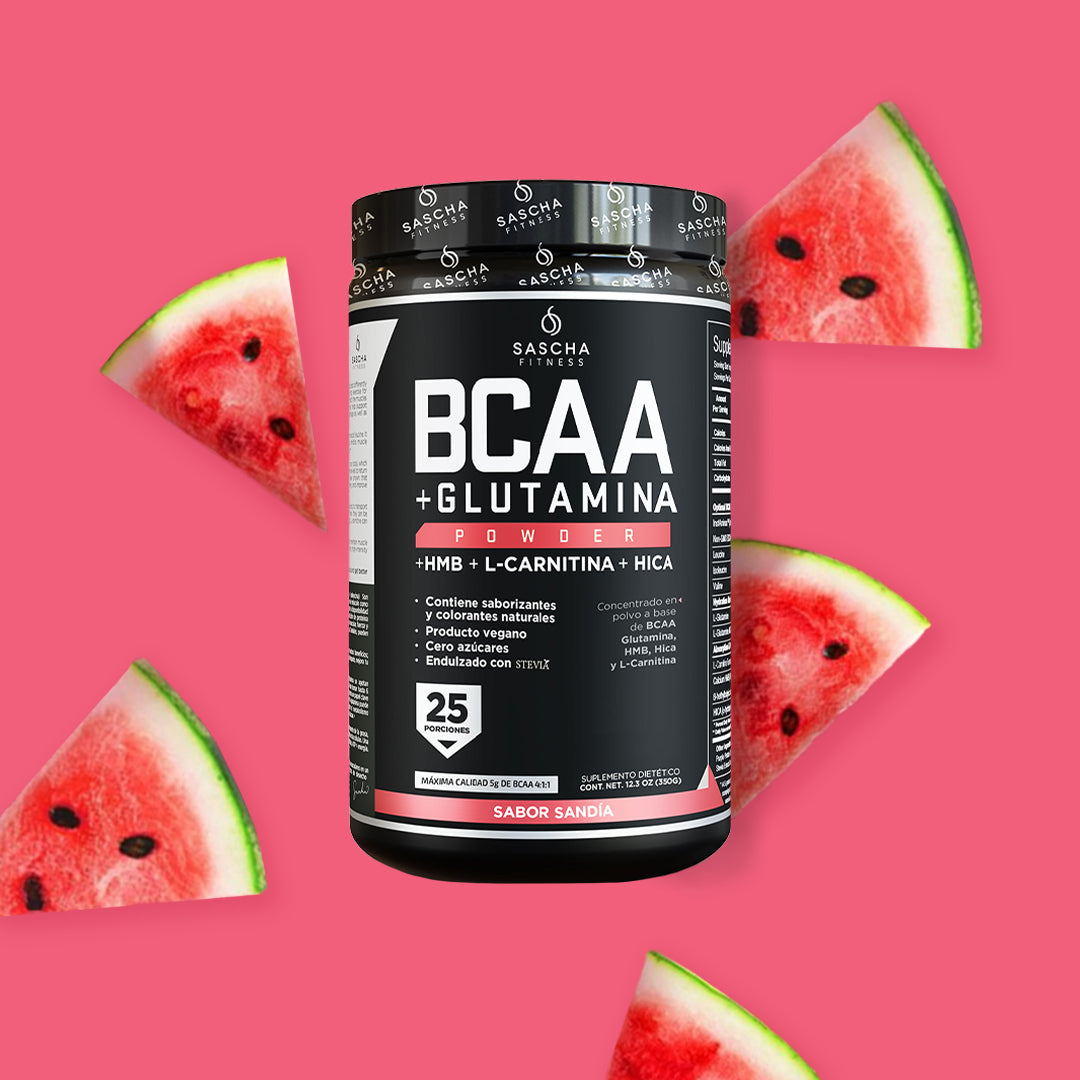 Sascha Fitness Concentrado en polvo a base de BCAA Sandía