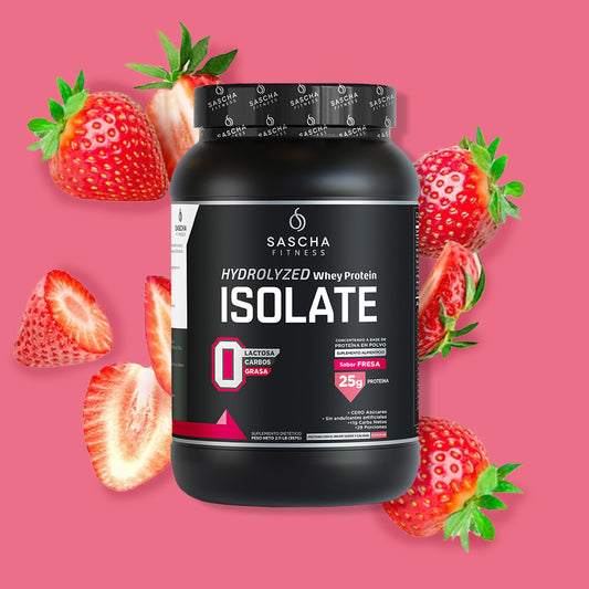 Sascha Fitness Polvo de Proteína Sabor Fresa