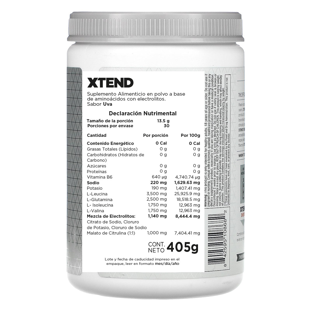 XTEND BCAA Sabor Uva 2