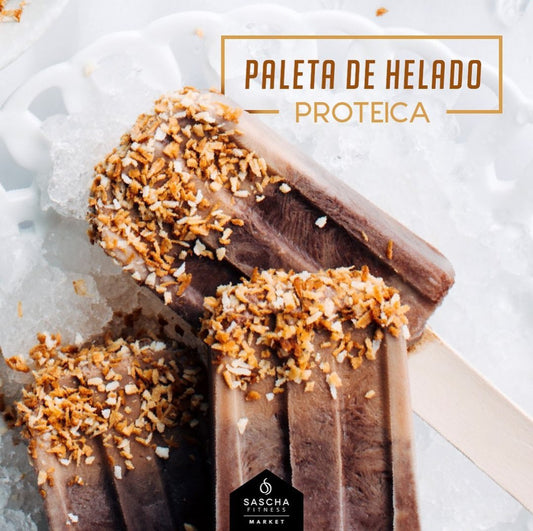 Paleta de helado proteica