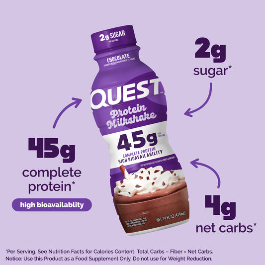 Quest Protein Milkshakes 45g de proteína