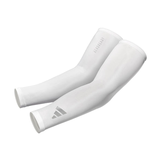 Mangas de compresión Adidas Aeroready Blanca