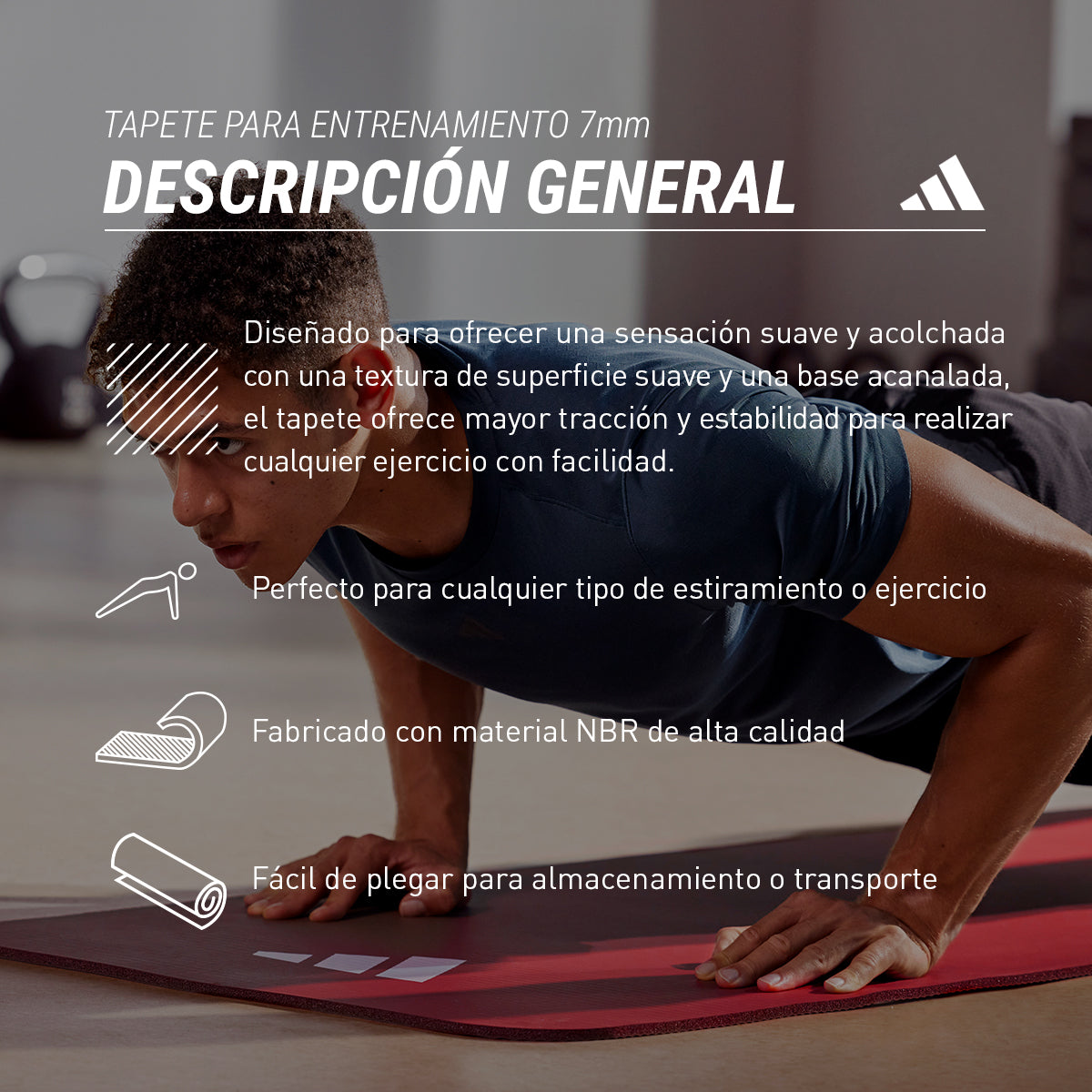 Adidas Tapete para entrenamiento 7mm