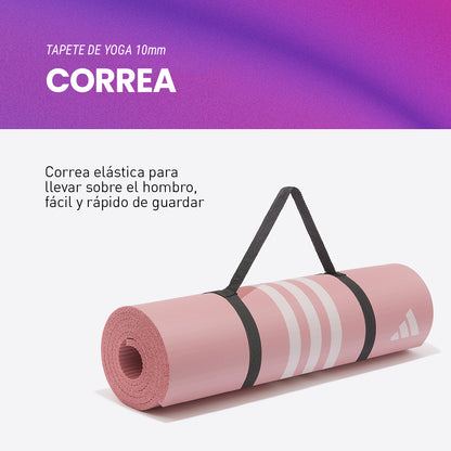 Adidas Tapete para Yoga 10mm Rosa