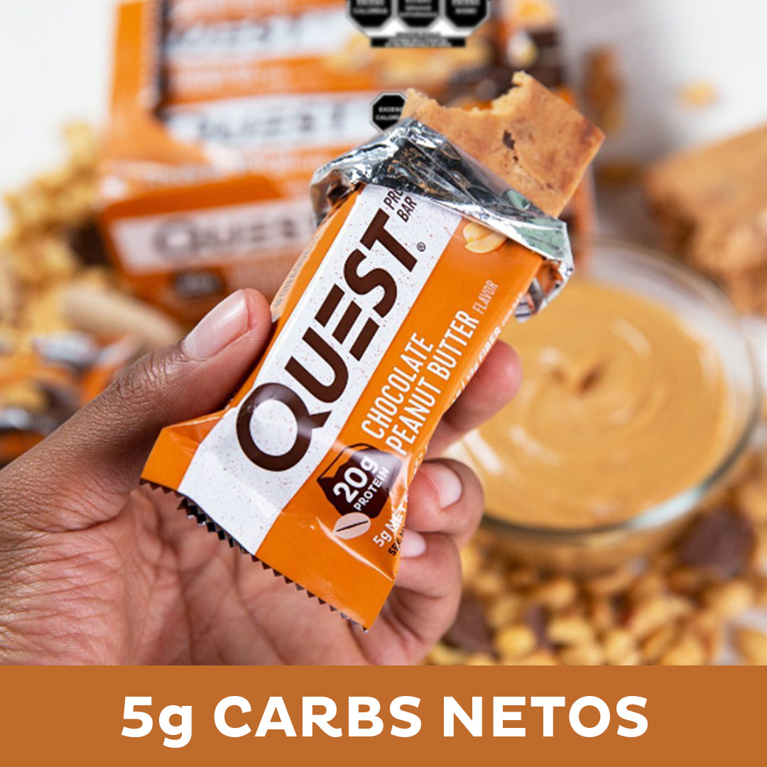 Quest Barra sabor a Chocolate y Crema de Cacahuate