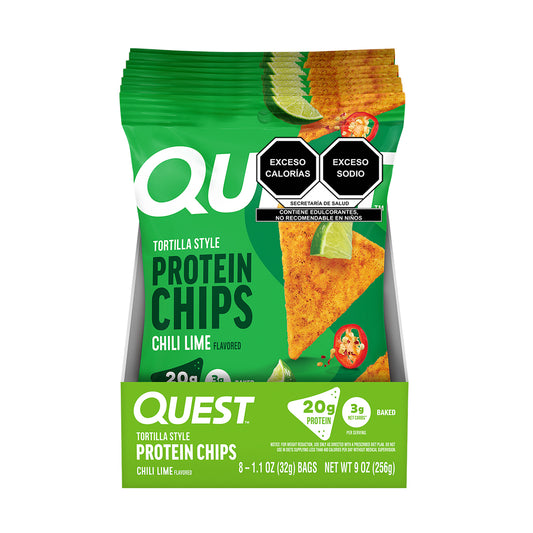 Quest Chips horneadas de proteína sabor Chile y Limón