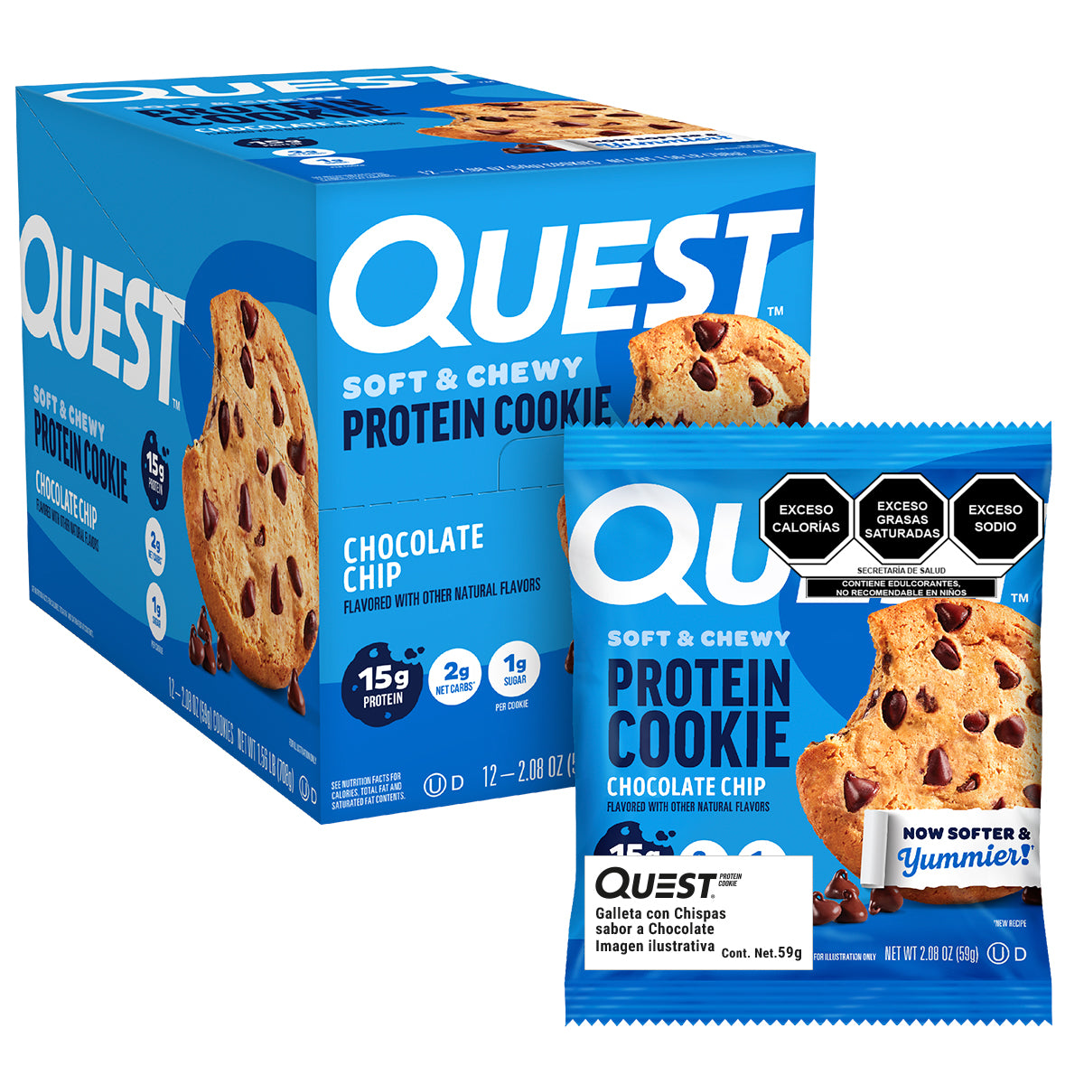 Quest Galleta con Chispas de Chocolate