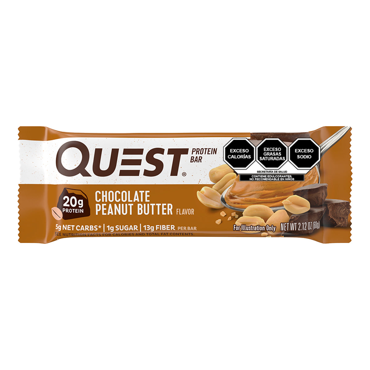 Quest Barra sabor a Chocolate y Crema de Cacahuate