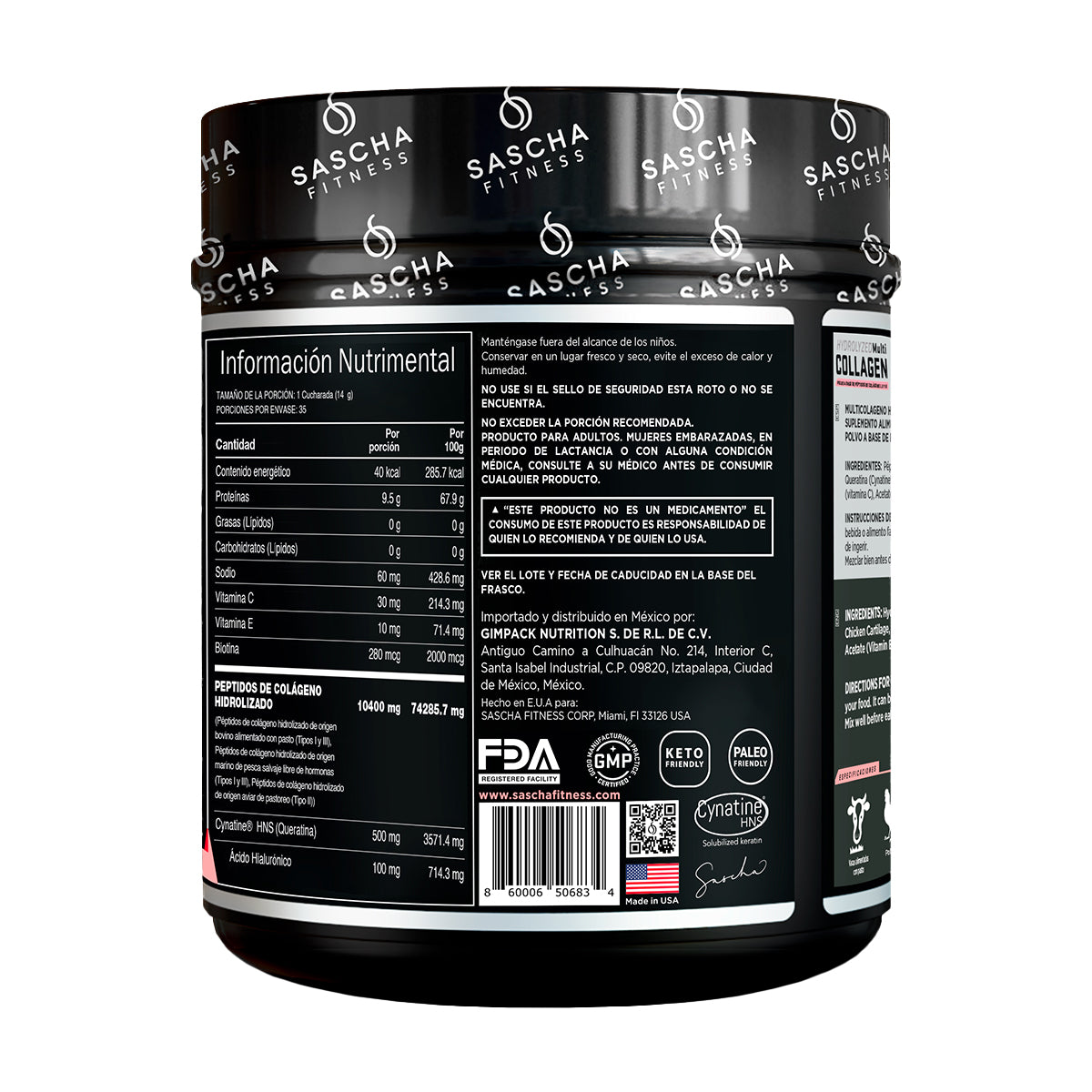 Sascha Fitness Colágeno sabor Chocolate