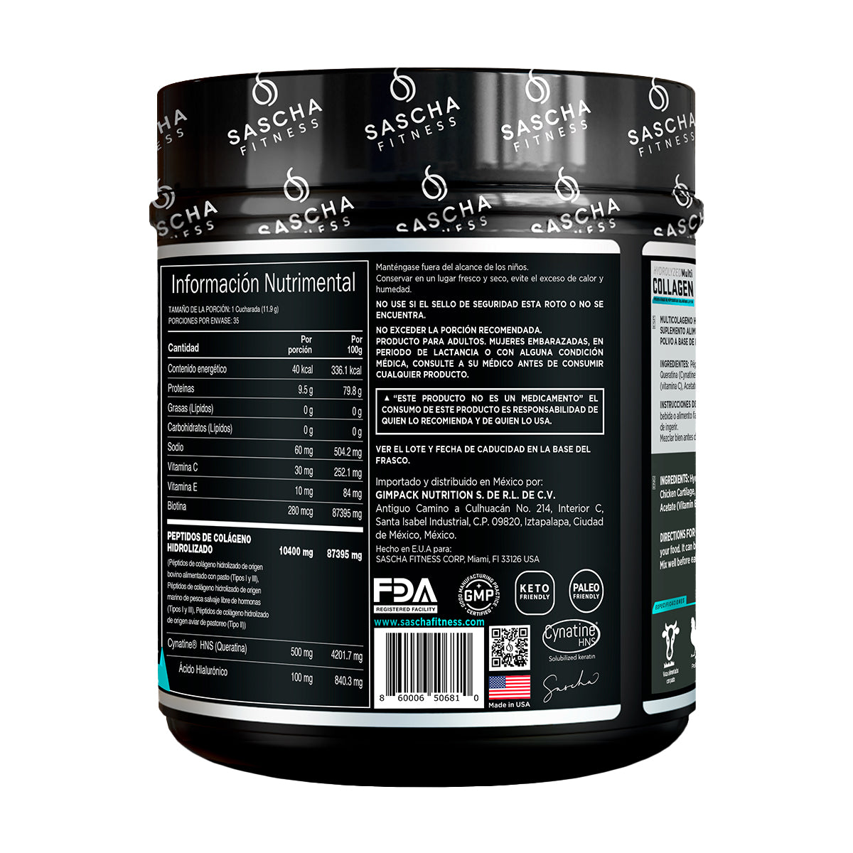 Sascha Fitness Colágeno sabor Chocolate
