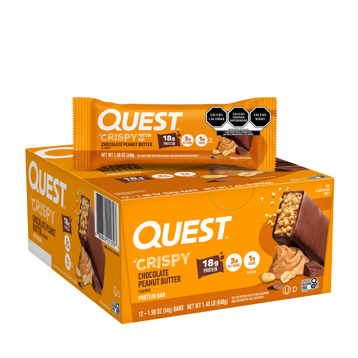 Quest Hero Barra sabor a Chocolate con Crema de Cacahuate