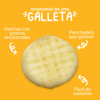 Happy Baby Crackers Orgánicos de Mango y Calabaza con Amaranto
