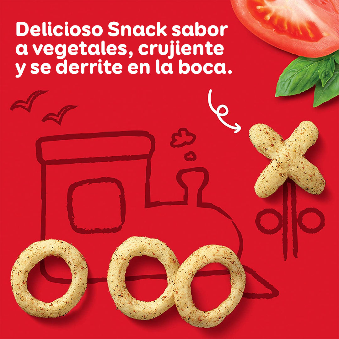 Happy Baby Snackers Orgánicos de Jitomate y Albahaca