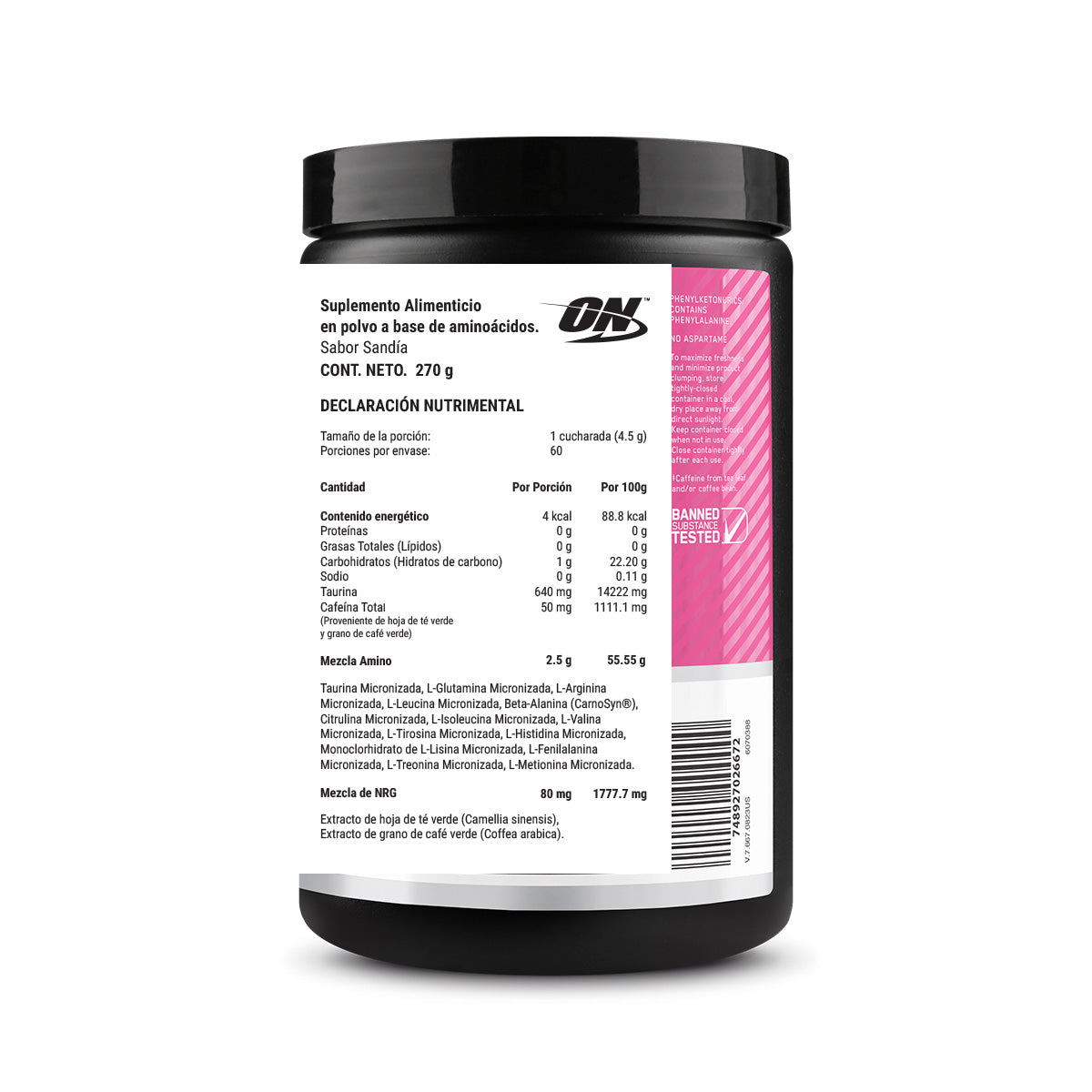 ON Essential Aminos sabor Sandía 270g