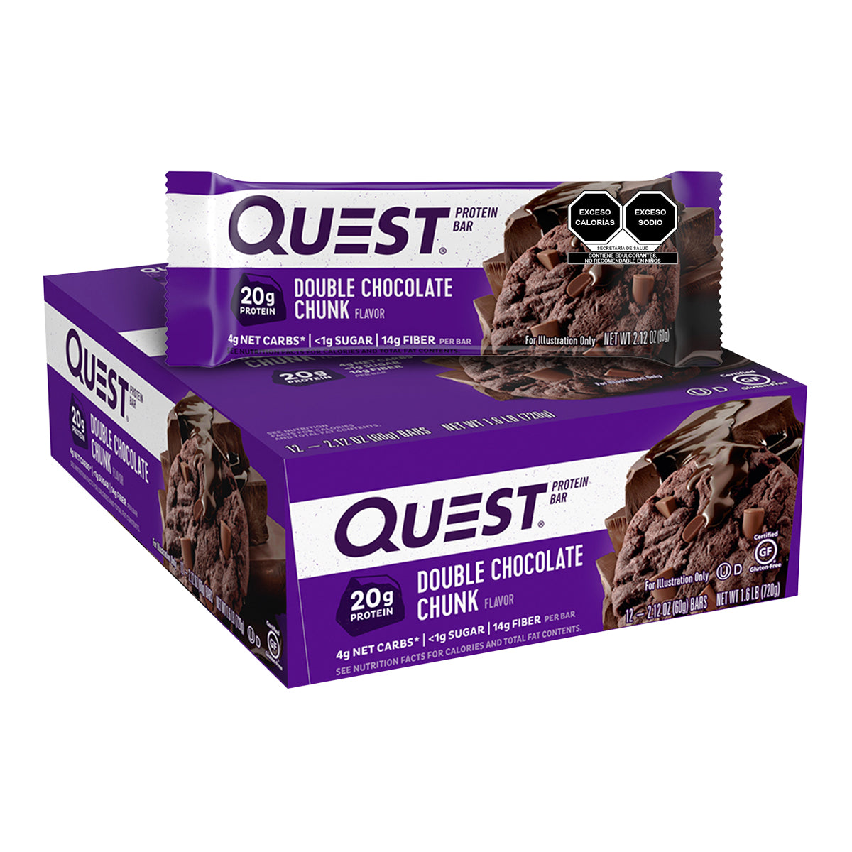 Quest Barra sabor Doble Chocolate