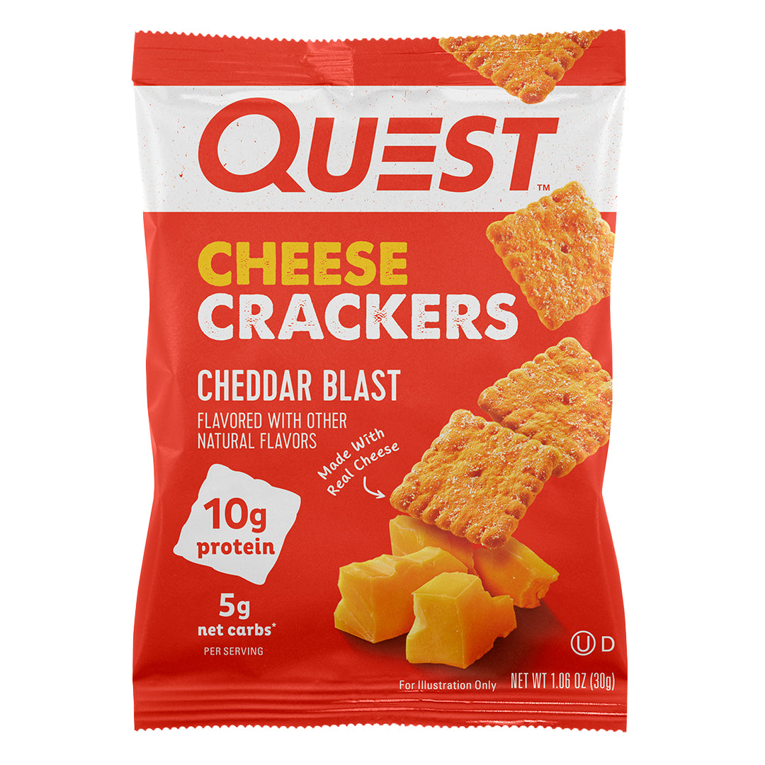 2 Pack Quest Crackers sabor Queso Cheddar Explosivo