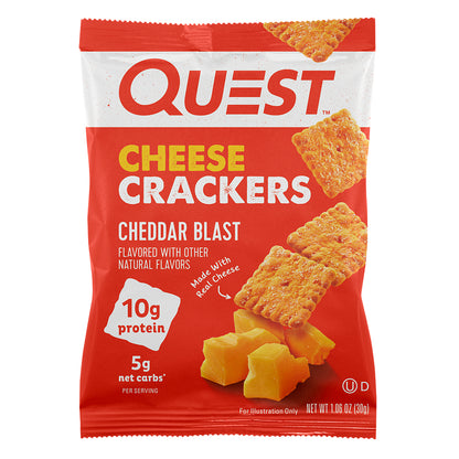 2 Pack Quest Crackers sabor Queso Cheddar Explosivo