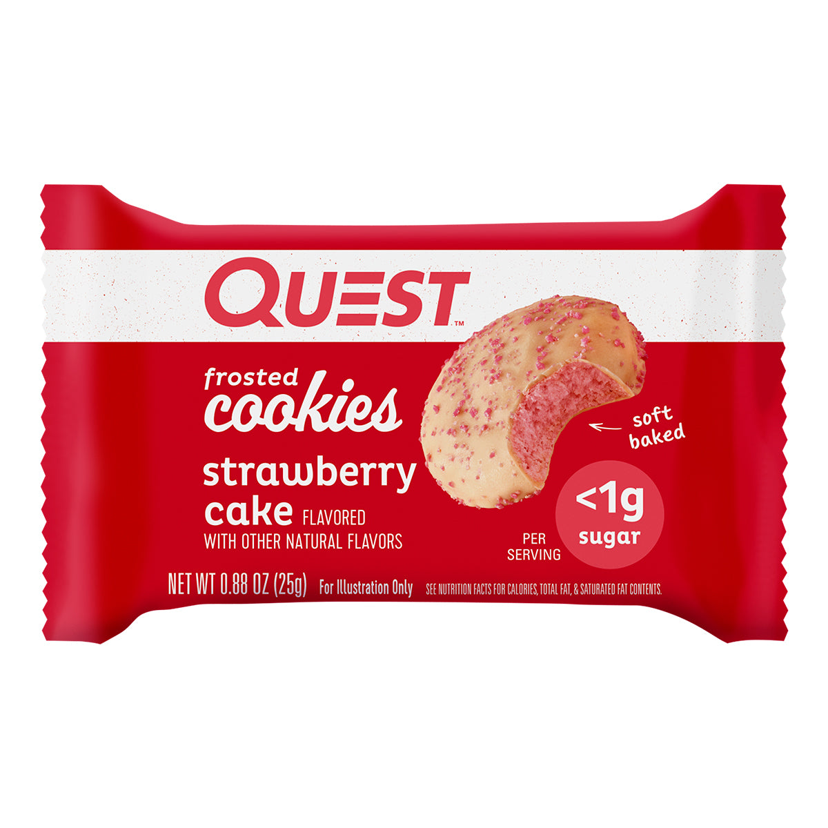 2 Pack Quest Galleta Cubierta sabor a Pastel de Fresa