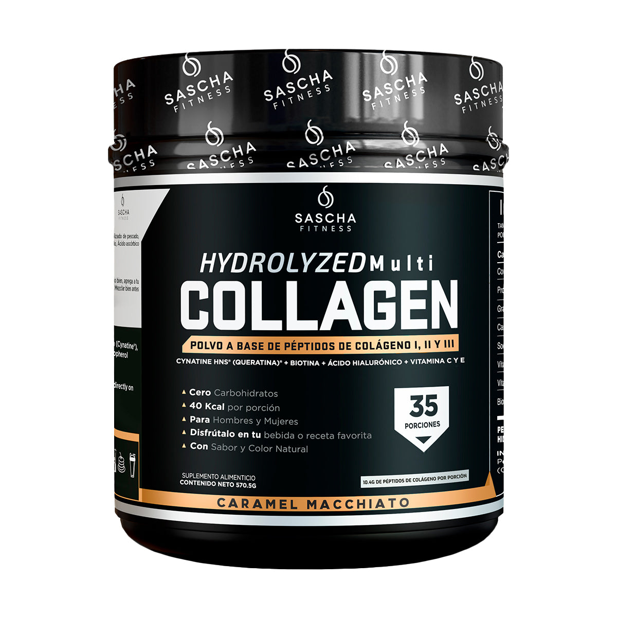 Sascha Fitness Colágeno sabor Caramel Macchiato