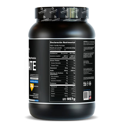 Sascha Fitness Polvo de Proteína Sabor Vainilla Horchata