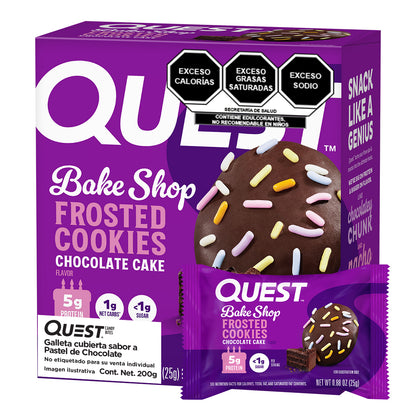 2 Pack Quest Galleta Cubierta sabor Pastel de Chocolate