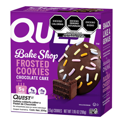 2 Pack Quest Galleta Cubierta sabor Pastel de Chocolate