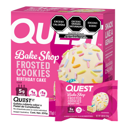 2 Pack Quest Galleta Cubierta sabor a Pastel de Cumpleaños