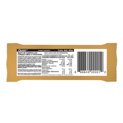 Quest Barra sabor a Galletas con Chispas de Chocolate